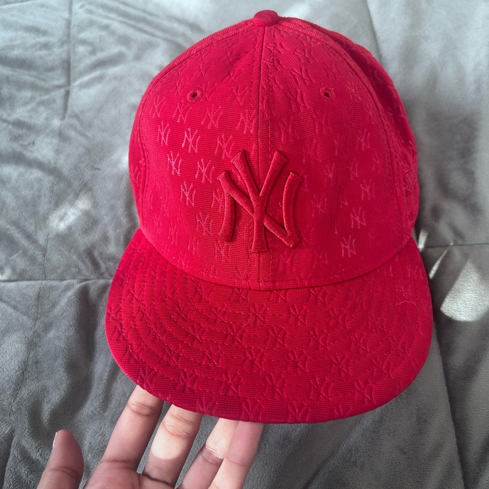Red New Era Fitted Cap